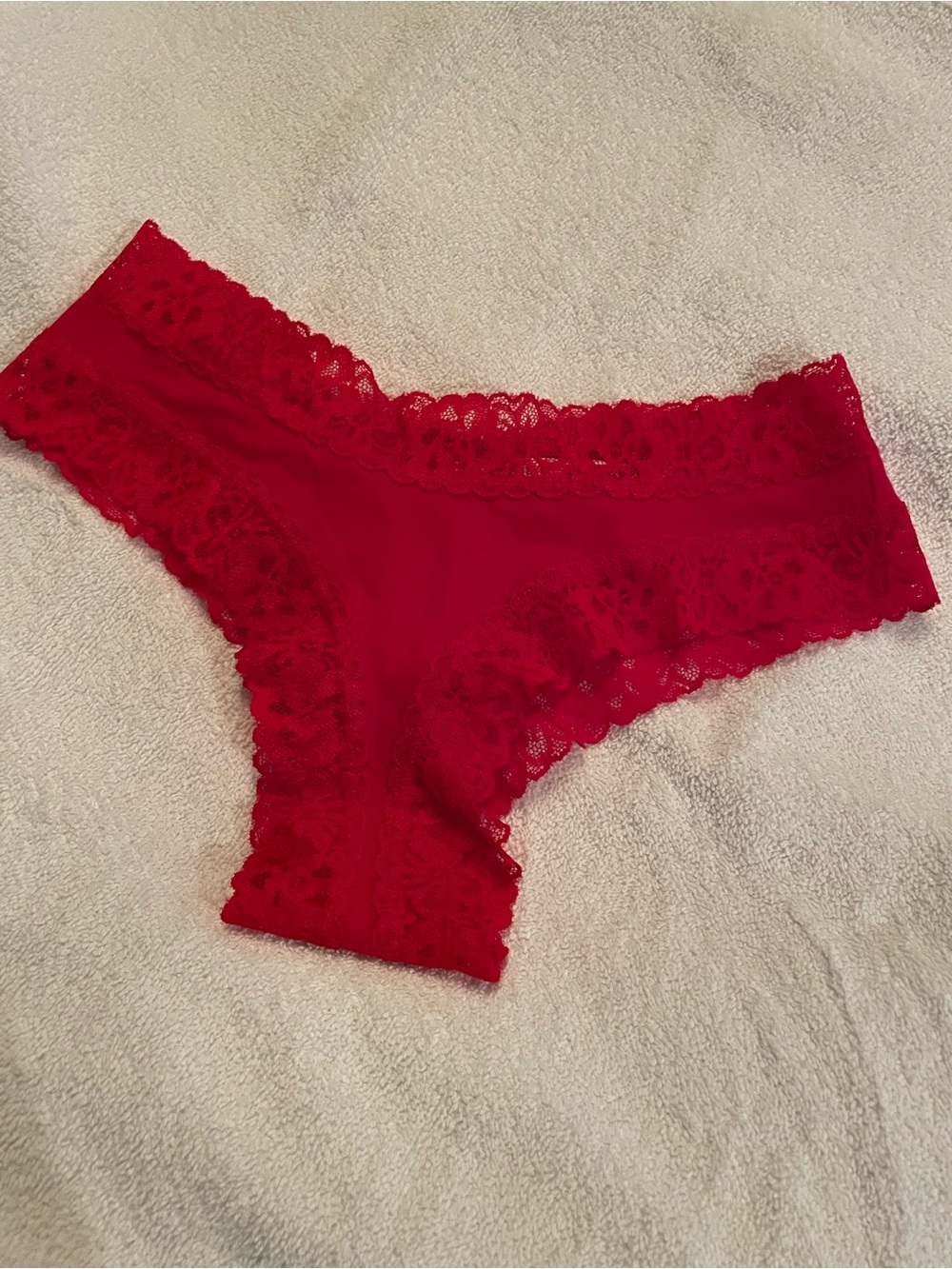 Victoria's Secret Red Lace Bikini Brief